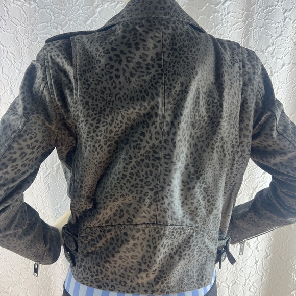 Walter Baker Francis leopard print leather Jacket - Picture 6 of 7